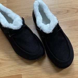 SHOES NEW Black Corduroy Super cute and comfy shoes. Size 8. Never worn